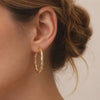 womens earrings fashion earrings everyday hoops lightweight hoops circle earrings twisted design rope design