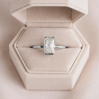 Elongated Radiant Cut Lab Grown Diamond Ring