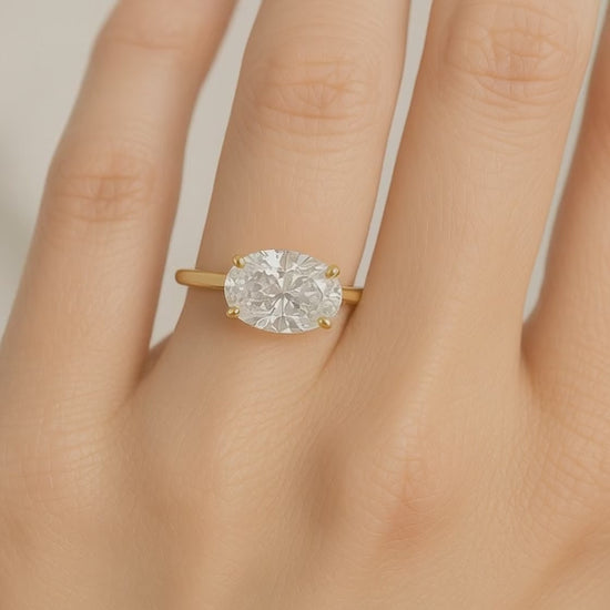 Oval Solitaire Proposal Ring