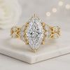 Antique Marquise Cut Diamond Engagement Ring