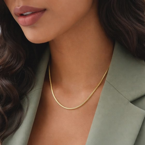 Gold Snake Chain Necklace
