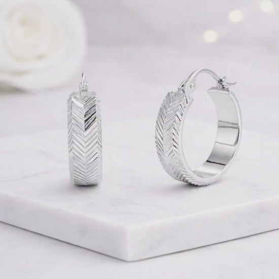 round hoop earrings statement hoops classic hoops shiny earrings polished earrings engraved hoops womens earrings