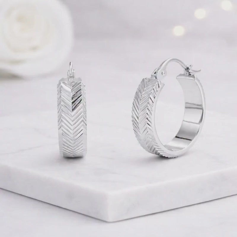 round hoop earrings statement hoops classic hoops shiny earrings polished earrings engraved hoops womens earrings