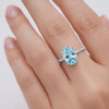 gemstone jewelry elegant ring classic ring handmade ring oval stone ring prong setting ring pave band ring