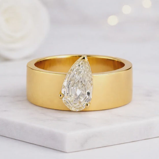 pear shaped ring teardrop ring silver jewelry bridal jewelry engagement jewelry wedding jewelry fashion jewelry dainty ring