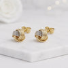 crossover earrings interlock earrings classic studs small stud earrings post earrings women earrings