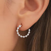 Lab Grown Diamond Hoop Earring