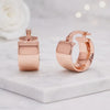 square hoop earrings rectangle earrings chunky huggies thick huggies bold gold hoops modern hoop earrings