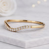 Round Diamond Curve Band