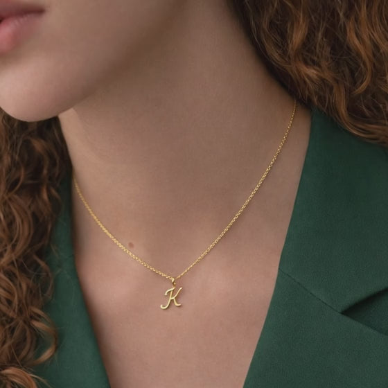Personalized Initial Charm Minimalist Jewelry 