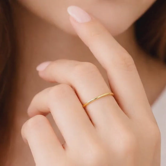 stack ring stacking jewelry plain wedding band slim wedding ring narrow wedding band minimalist wedding ring