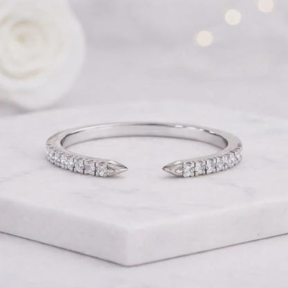 cuff ring open band geometric ring designer ring statement ring petite ring sleek ring polished ring luxury ring