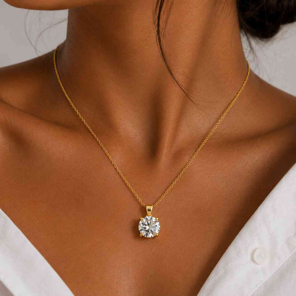 radiant cut necklace diamond necklace moissanite necklace lab diamond necklace silver necklace white gold necklace 14k gold necklace solitaire necklace engagement necklace wedding necklace