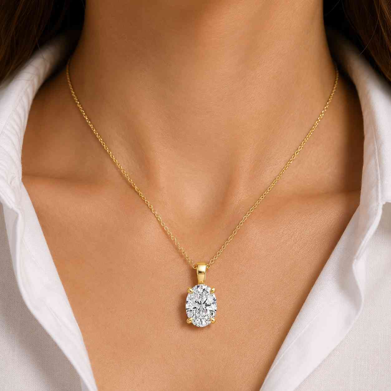 radiant cut pendant emerald style necklace rectangle cut pendant elongated stone necklace geometric pendant necklace