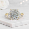 Radiant Cut Lab Grown Diamond Three Stone Engagement Ring