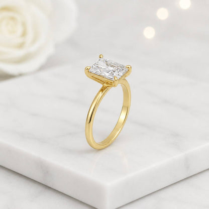 rectangular stone ring slim band ring single stone ring timeless ring clean design ring