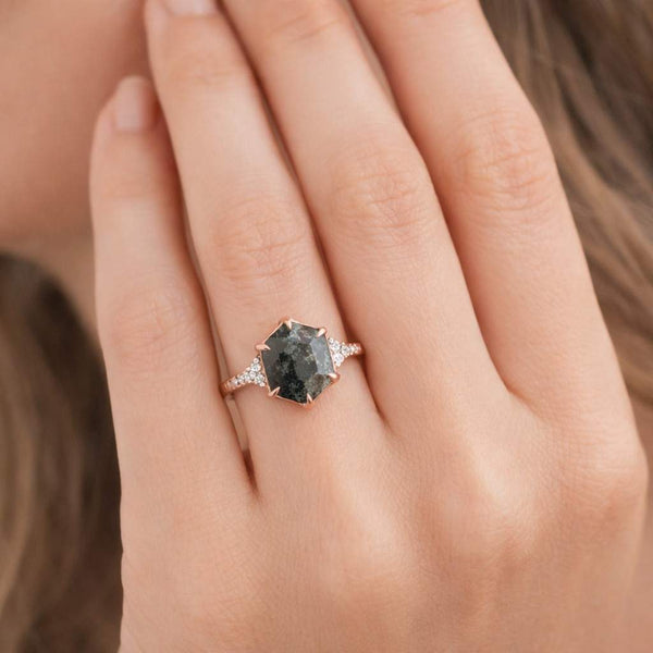 rose gold ring engagement ring solitaire ring halo ring statement ring gemstone ring women ring bridal ring fine jewelry luxury ring
