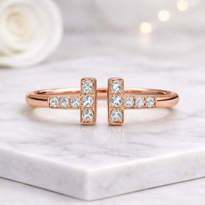 rose gold ring white gold ring platinum ring 925 silver ring sterling silver ring silver jewelry platinum jewelry