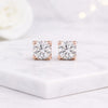14K Yellow Gold Round Cut Lab Grown Diamond Stud Earrings