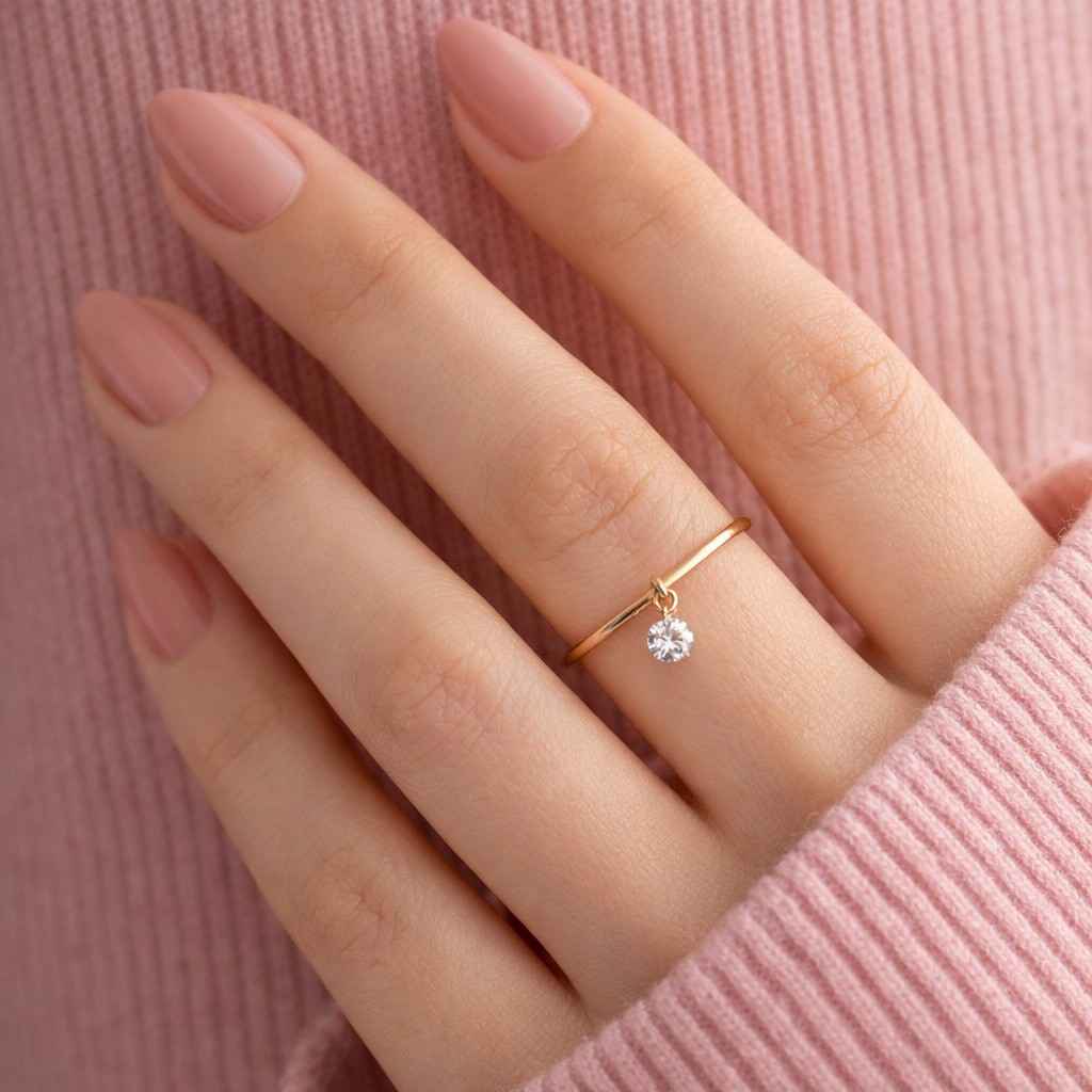 round cut ring round shape ring round solitaire ring circular stone ring brilliant cut ring classic round ring