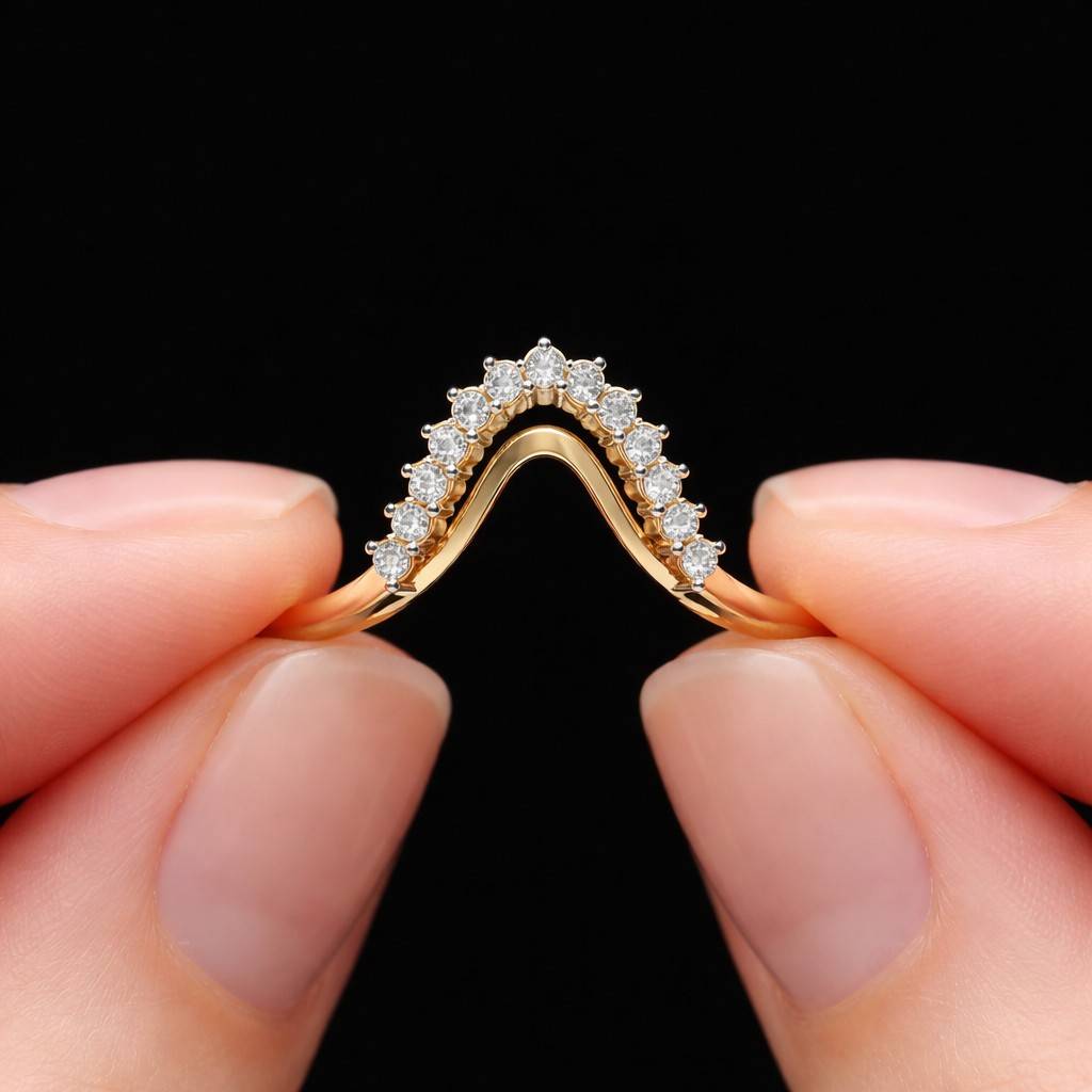 round diamond ring round stone band round cut ring round pave band round wedding band round bridal ring round contour band