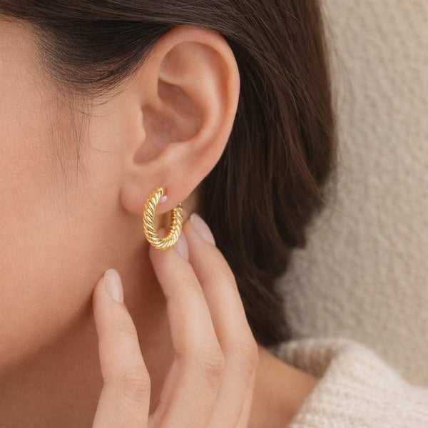 round earrings tube hoop earrings polished earrings shiny hoops womens earrings ladies earrings fashion earrings
