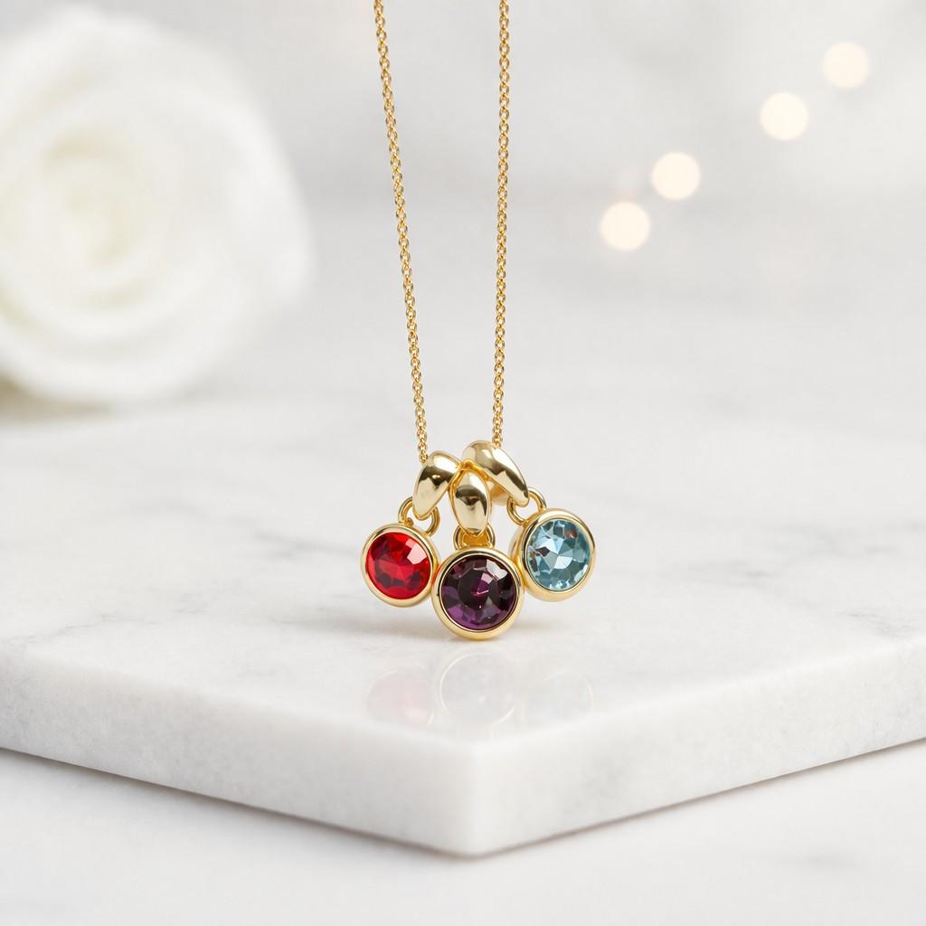 round gemstone necklace oval gemstone necklace marquise gemstone necklace pear gemstone necklace