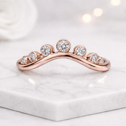 round lab diamond ring diamond bubble ring diamond seven stone ring moissanite seven stone ring lab diamond seven stone ring