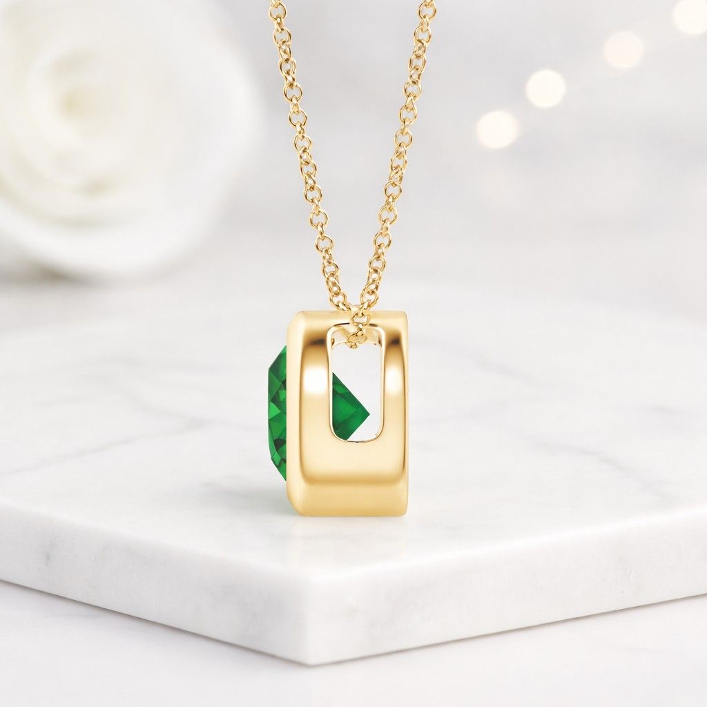 round necklace round cut necklace round gemstone necklace round pendant jewelry circular pendant necklace