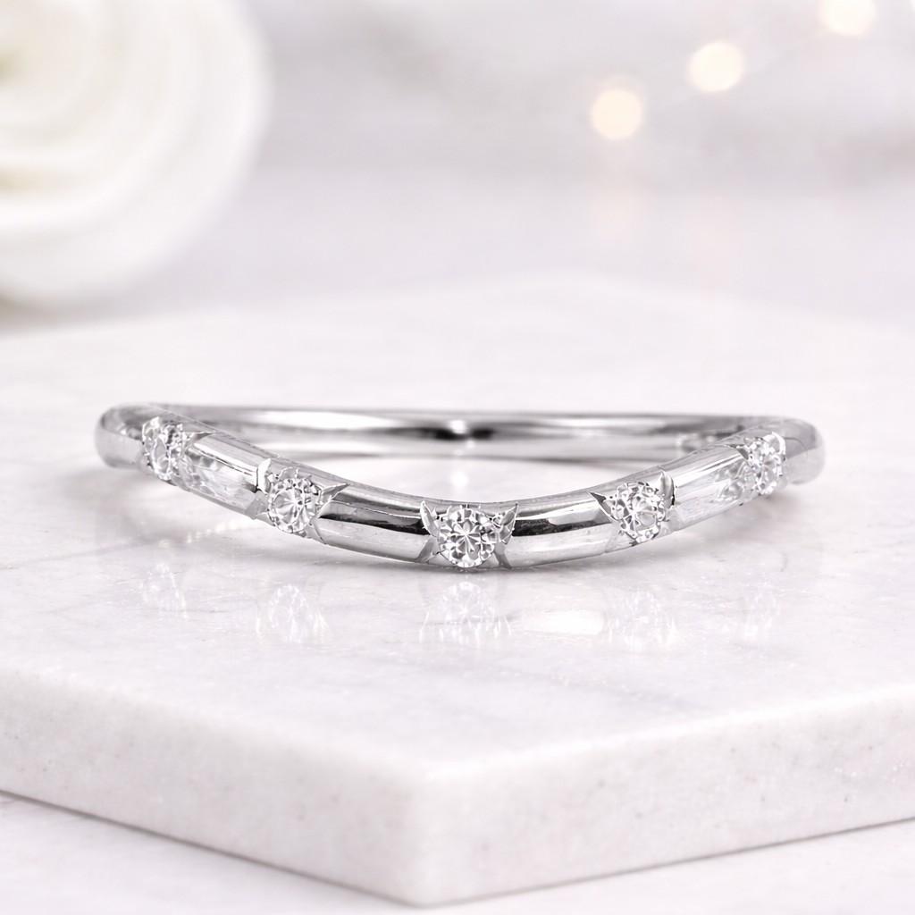 round stone band oval stone band marquise stone band pear stone band cushion stone band princess stone band