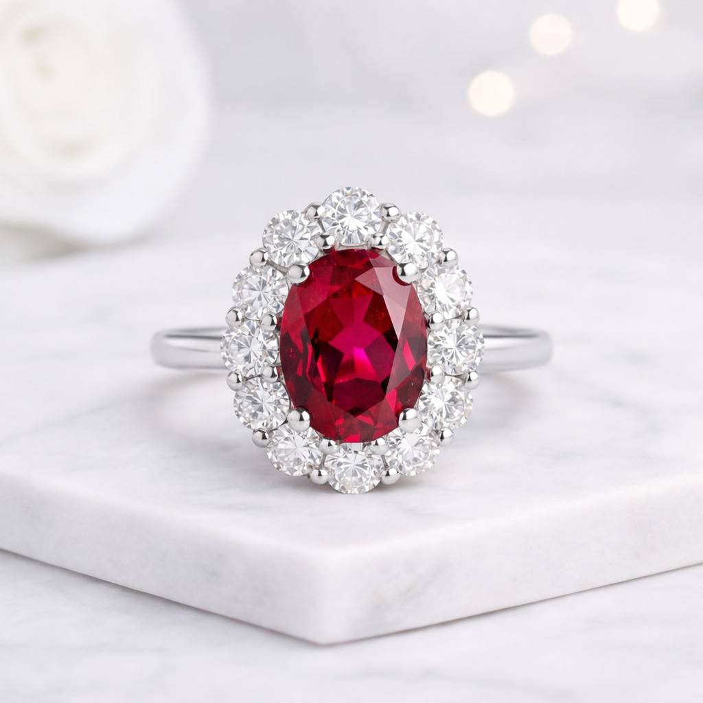 ruby diamond ring ruby moissanite ring ruby lab diamond ruby cubic zirconia oval ruby ring