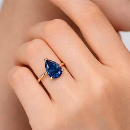sapphire ring blue sapphire ring natural sapphire ring lab sapphire ring diamond ring moissanite ring lab diamond ring