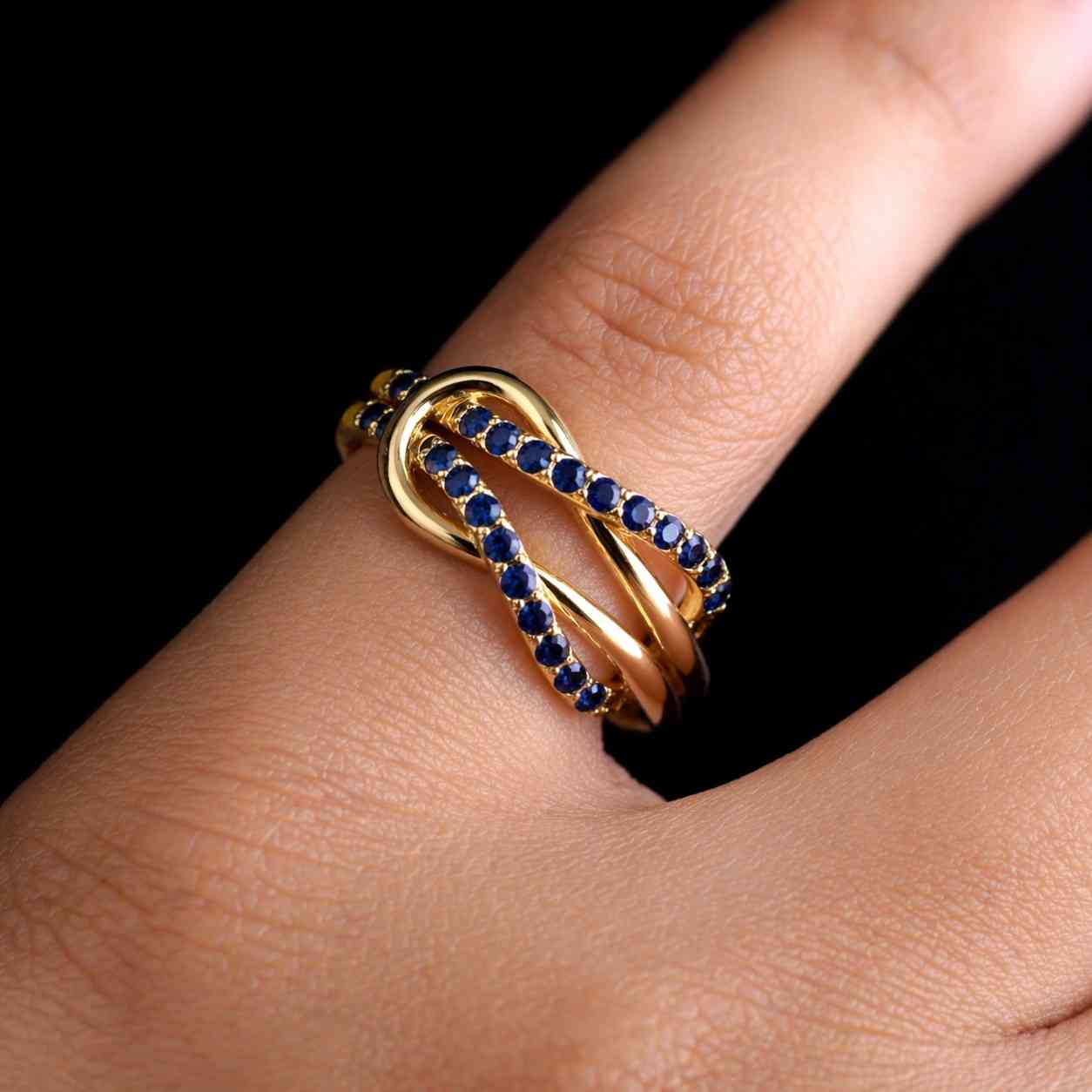 september birthstone ring sapphire band ring sapphire infinity ring sapphire wedding ring sapphire promise ring sapphire anniversary ring sapphire gift ring sapphire fashion ring blue crystal ring blue jewel ring gemstone band ring