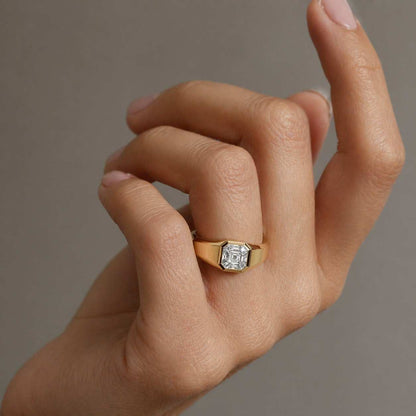 silver asscher ring platinum asscher ring silver wedding ring platinum wedding ring silver engagement ring platinum engagement ring silver jewelry platinum jewelry silver statement ring