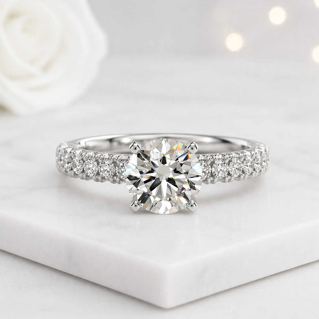 silver jewelry platinum jewelry white silver ring silver solitaire ring silver pave ring platinum solitaire ring platinum pave ring precious ring metal choice ring luxury metal jewelry