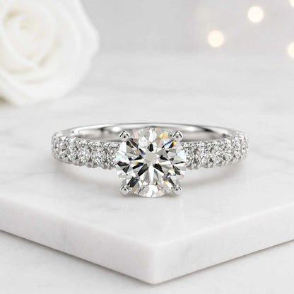 silver jewelry platinum jewelry white silver ring silver solitaire ring silver pave ring platinum solitaire ring platinum pave ring precious ring metal choice ring luxury metal jewelry