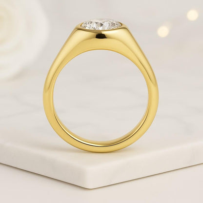 simple ring dainty ring everyday ring polished ring smooth band comfort fit statement ring luxury ring classic ring elegant ring