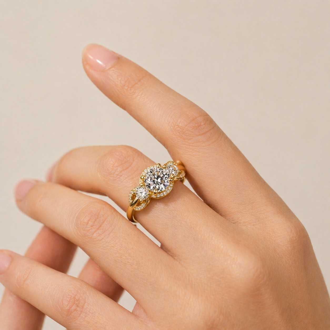 simulated diamond ring diamond alternative ring ethical diamond ring conflict free ring sustainable jewelry eco jewelry brilliant stone ring fire sparkle ring premium stone ring luxury gemstone ring gemstone bridal ring