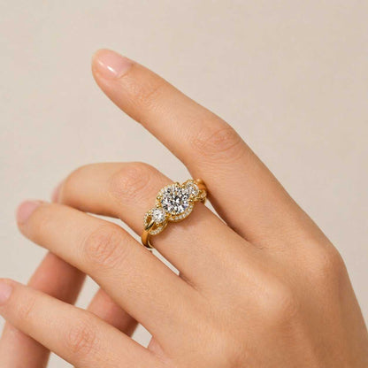 simulated diamond ring diamond alternative ring ethical diamond ring conflict free ring sustainable jewelry eco jewelry brilliant stone ring fire sparkle ring premium stone ring luxury gemstone ring gemstone bridal ring