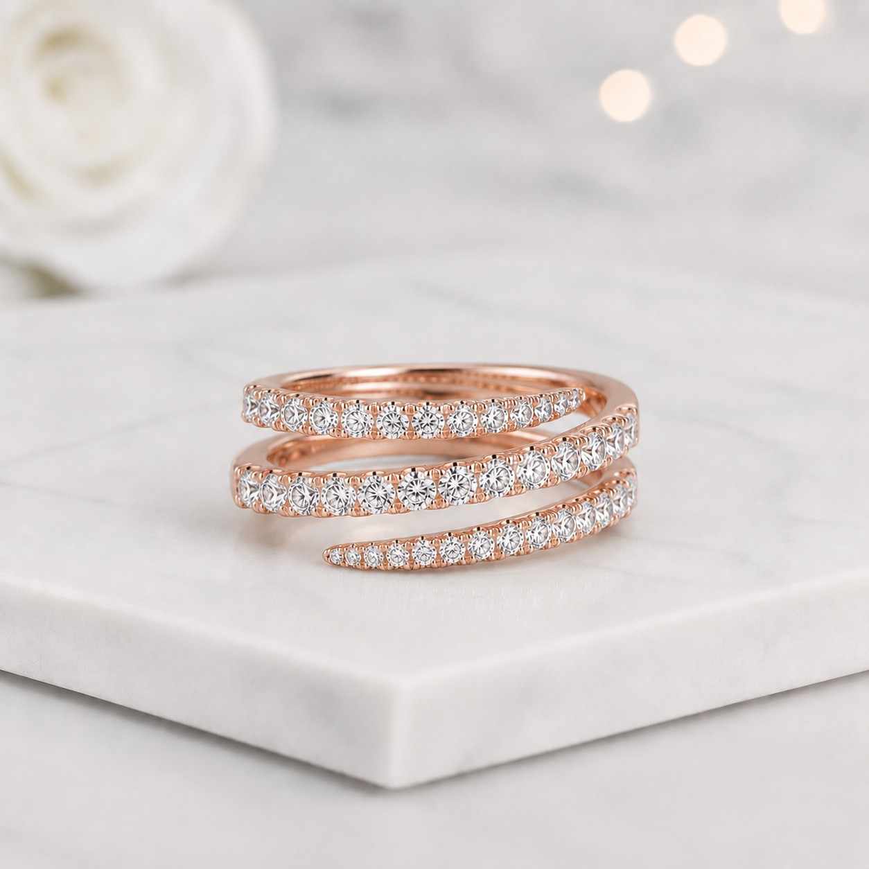 slim band crossover ring twist ring layered ring finger ring luxury ring fine jewelry gift ring sparkling ring chic ring unique ring stylish ring polished ring delicate ring