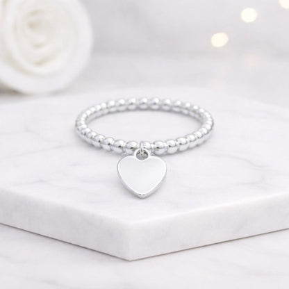 slim ring delicate ring open ring finger ring charm jewelry heart jewelry ring design band ring beaded band romantic ring casual ring daily ring