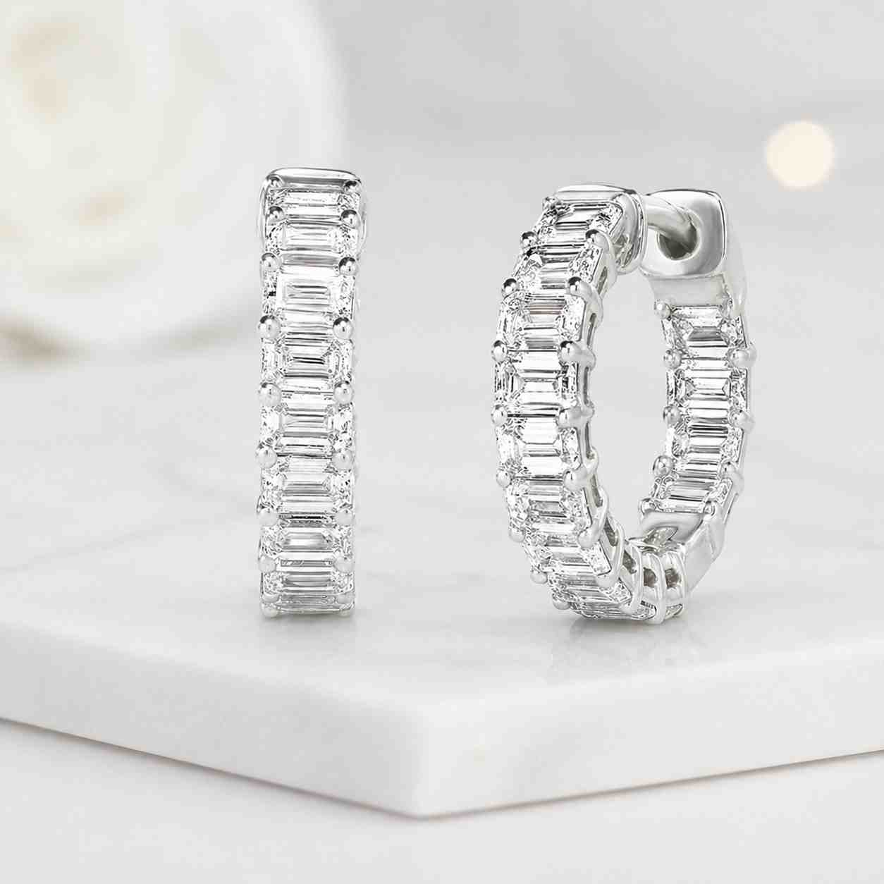 small carat earrings medium carat earrings large carat earrings extra sparkle hoops petite sparkle hoops everyday sparkle hoops