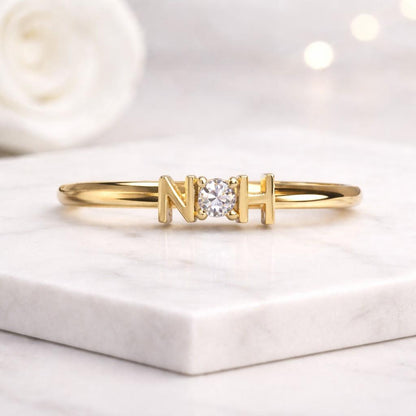 small diamond ring medium diamond ring large diamond ring tiny gemstone ring bold gemstone ring petite crystal ring