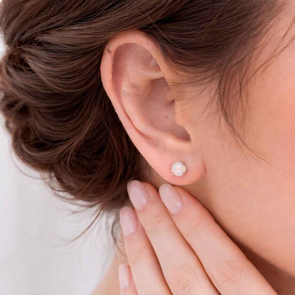 solitaire earrings post earrings women earrings fine jewelry everyday earrings classic studs dainty studs simple earrings