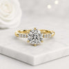 Round Cut Lab Grown Diamond Engagement Ring