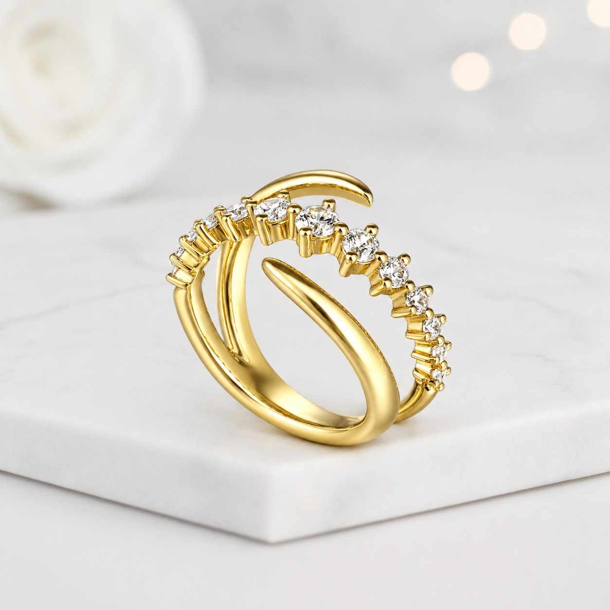 stackable ring cocktail ring dress ring unique ring artisan ring handmade ring delicate ring glossy ring luxury jewelry daily ring simple ring gift her bridal jewelry ring design