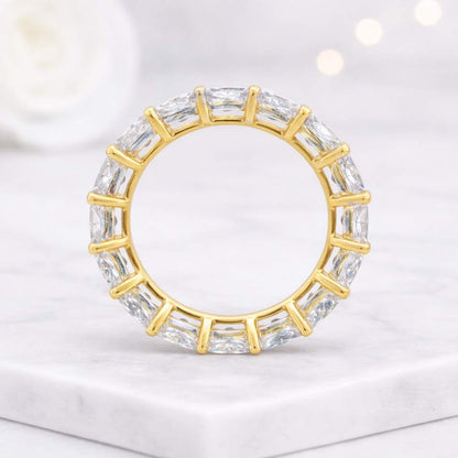 stacking band classic jewelry polished gold clear gems sparkle band women jewelry handmade jewelry artisan jewelry ring stack matching ring bridal set statement band elegant style clean design timeless jewelry
