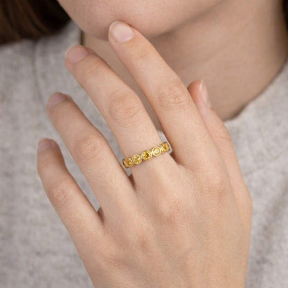 stacking jewelry delicate band ring petite jewelry gold bezel ring circular stone ring sleek jewelry fashion band ring