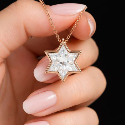 star jewelry hexagram necklace north star pendant delicate necklace fashion necklace