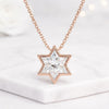 Star Shape Lab Grown Diamond Bezel Pendant Necklace